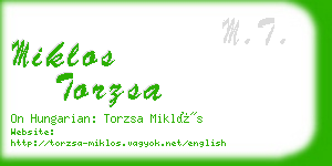 miklos torzsa business card